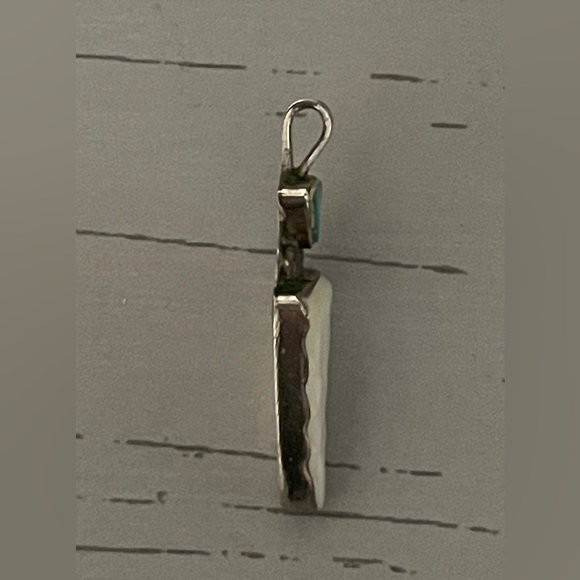 Sterling/turquoise/ mother of pearl/pendant - Picture 4 of 6